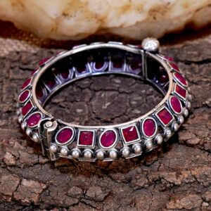 Tribal Openable Bangle ( Red )