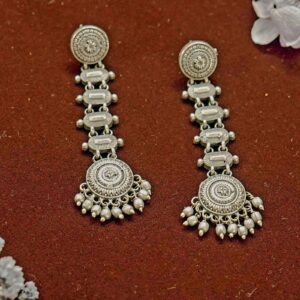 Line Oxidized Earings