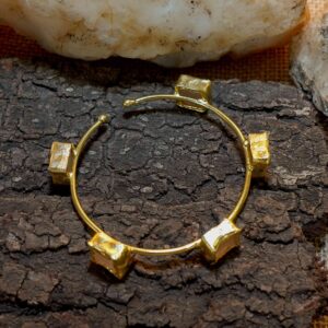 Rose Quartz 5 Stone Candela Bracelet