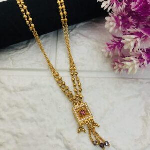 Kempu temple Neckpiece/ Mangalsutra