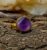 Amethyst Adjustable Round Ring