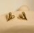 Anti Tarnish Heart Shaped Studs Earrings